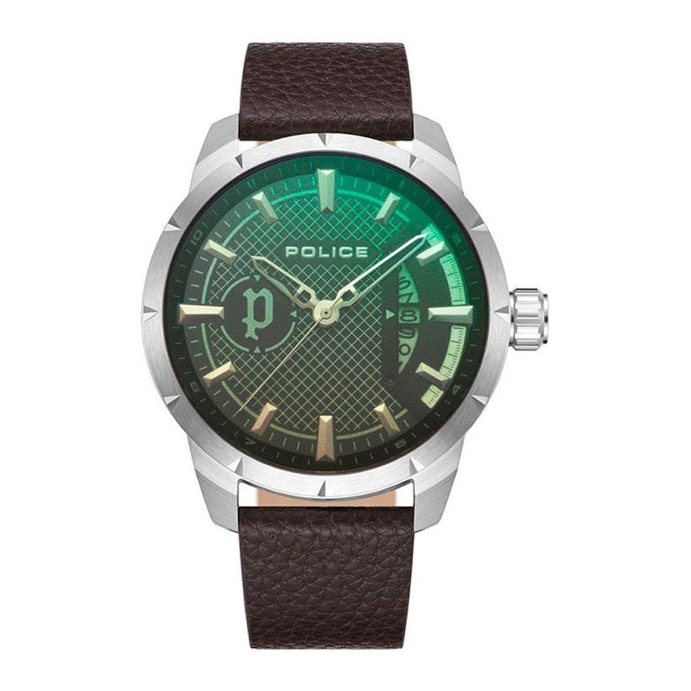 Police – Braune Lederuhr