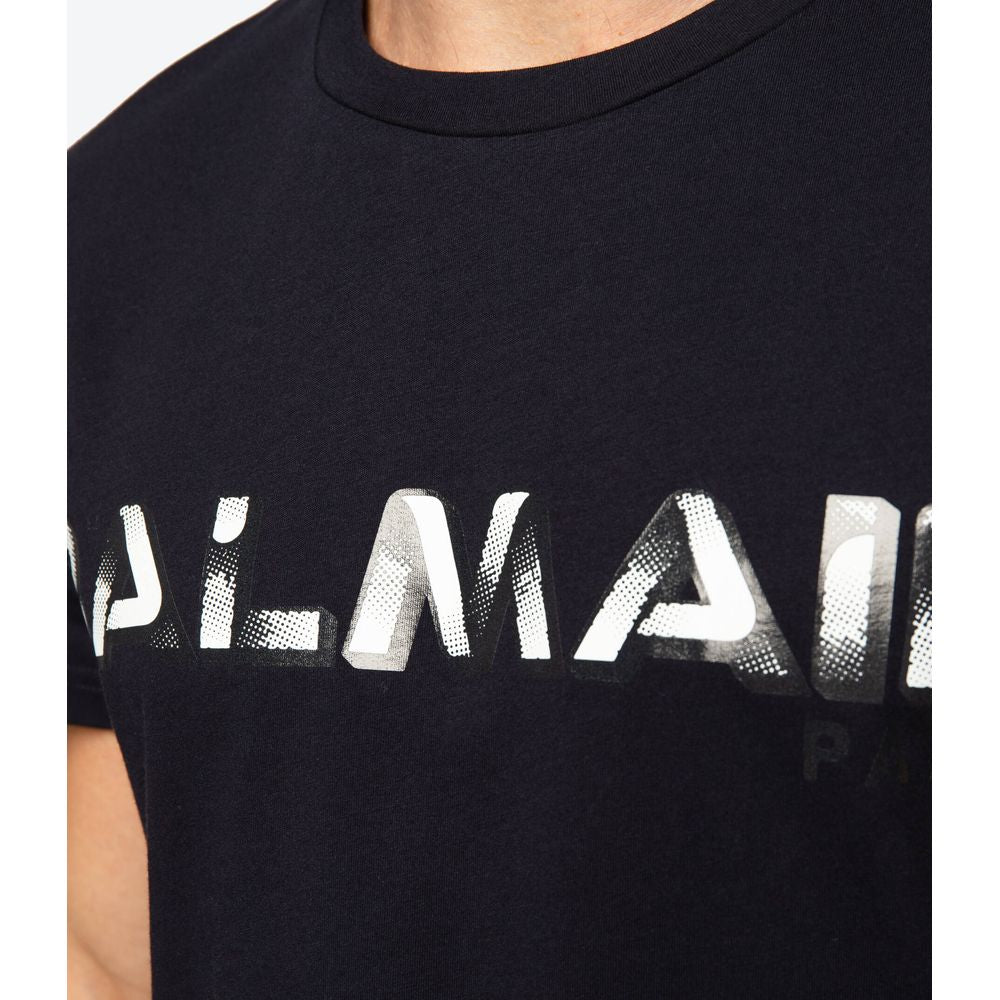 Tricou Balmain albastru din bumbac