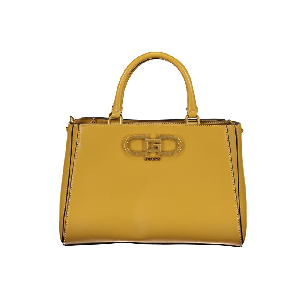 Guess Jeans – Gelbe Polyethylen-Handtasche