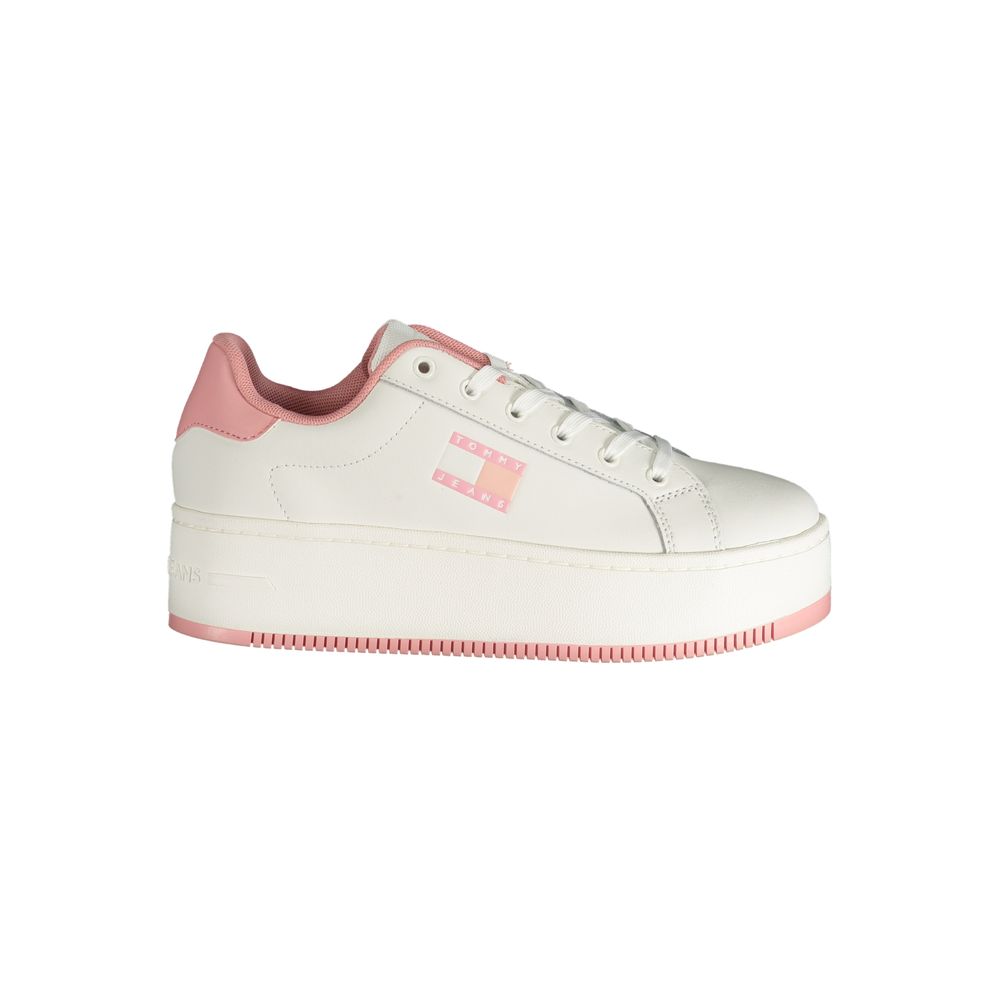 Tommy Hilfiger – Rosafarbener Polyester-Sneaker