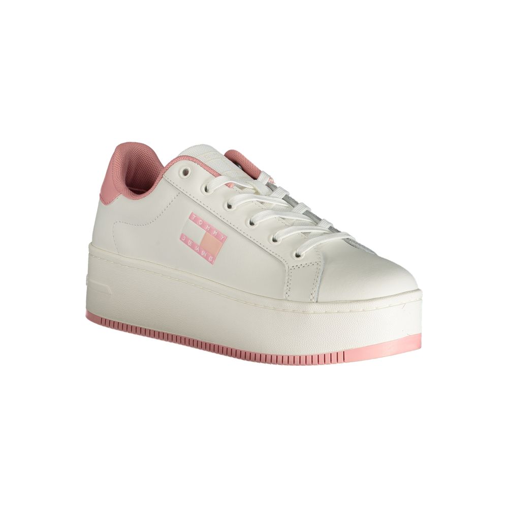 Tommy Hilfiger – Rosafarbener Polyester-Sneaker