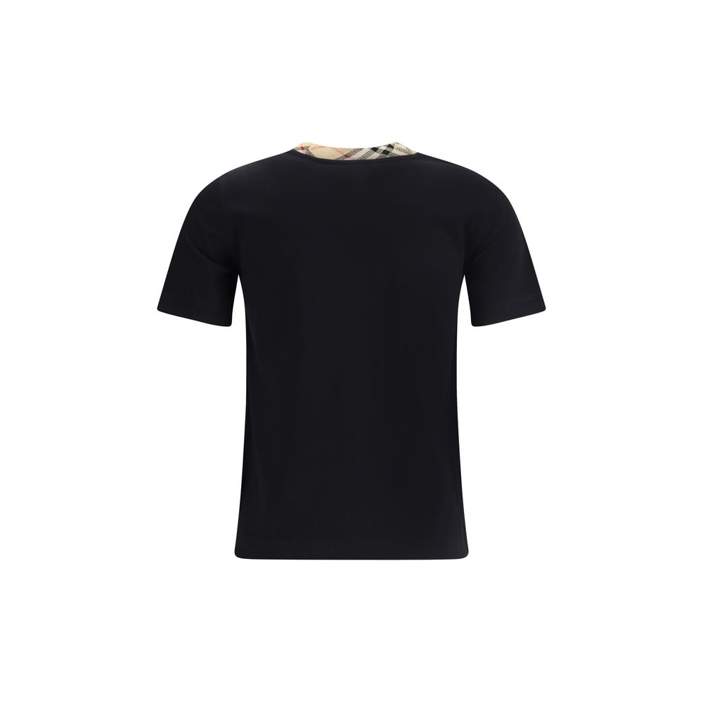 Burberry – Kariertes T-Shirt mit Rundhalsausschnitt