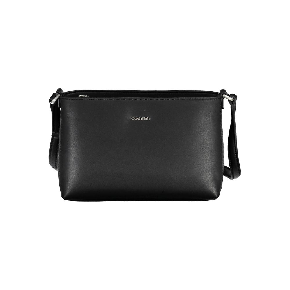 Geantă de mână Calvin Klein neagră din poliester pentru femei