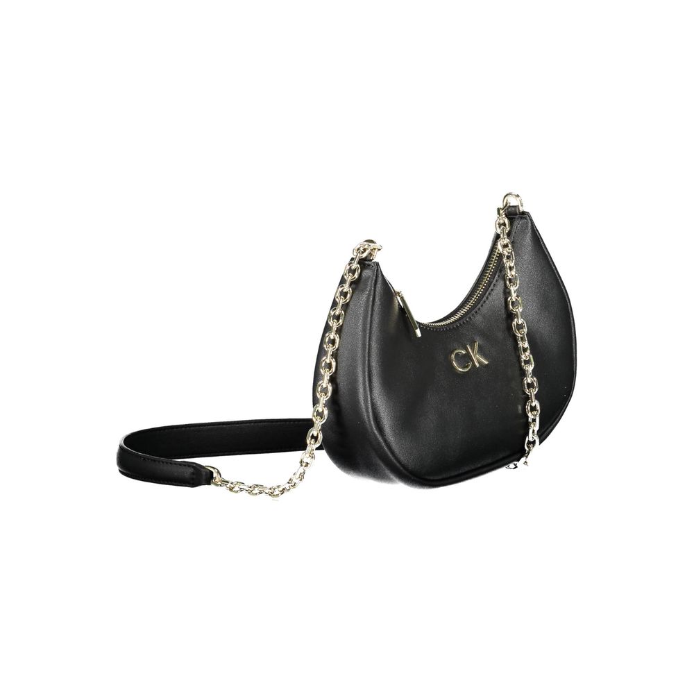 Calvin Klein Schwarze Polyester-Damenhandtasche