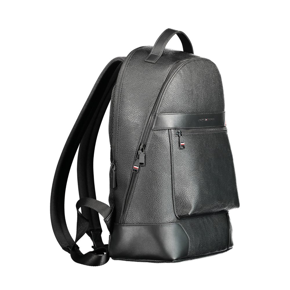 Rucsac Tommy Hilfiger negru din polietilenă pentru bărbați