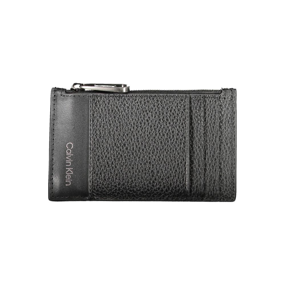 Calvin Klein Herren-Geldbörse aus schwarzem Leder