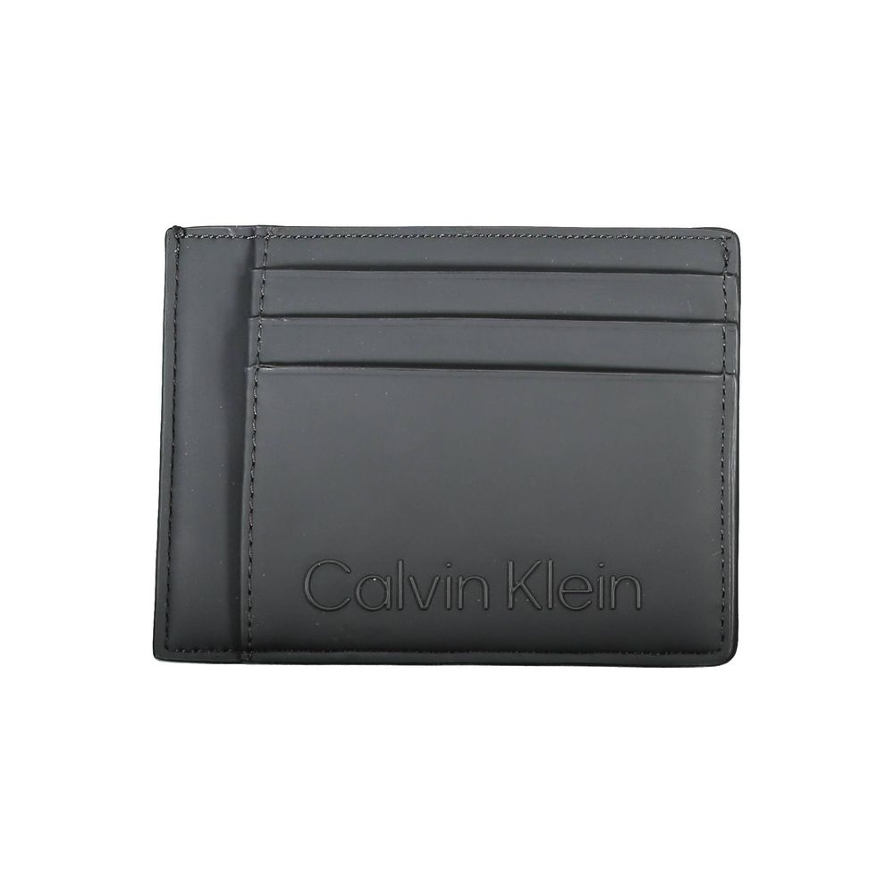 Calvin Klein Schwarze Polyester Herren Geldbörse