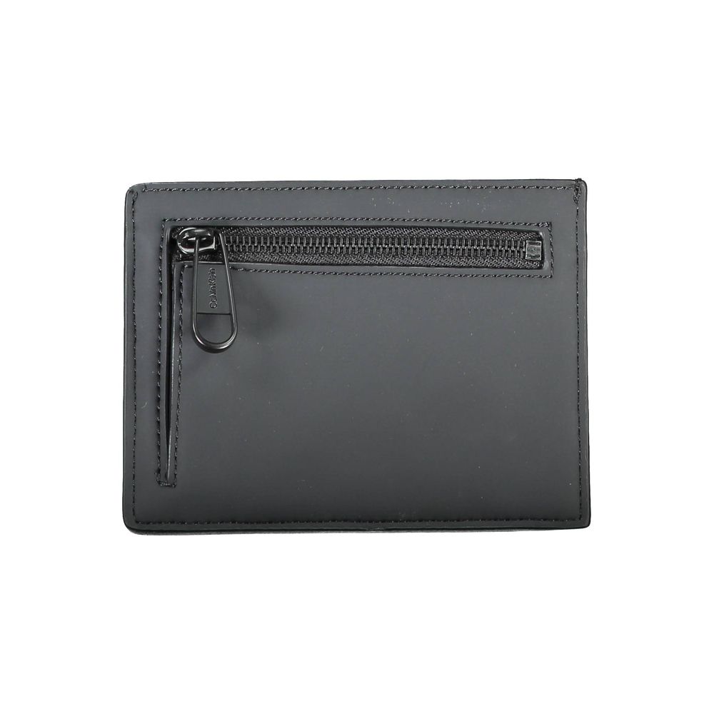 Calvin Klein Schwarze Polyester Herren Geldbörse