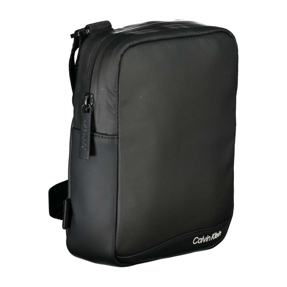 Calvin Klein – Elegante schwarze Umhängetasche aus recyceltem Polyester