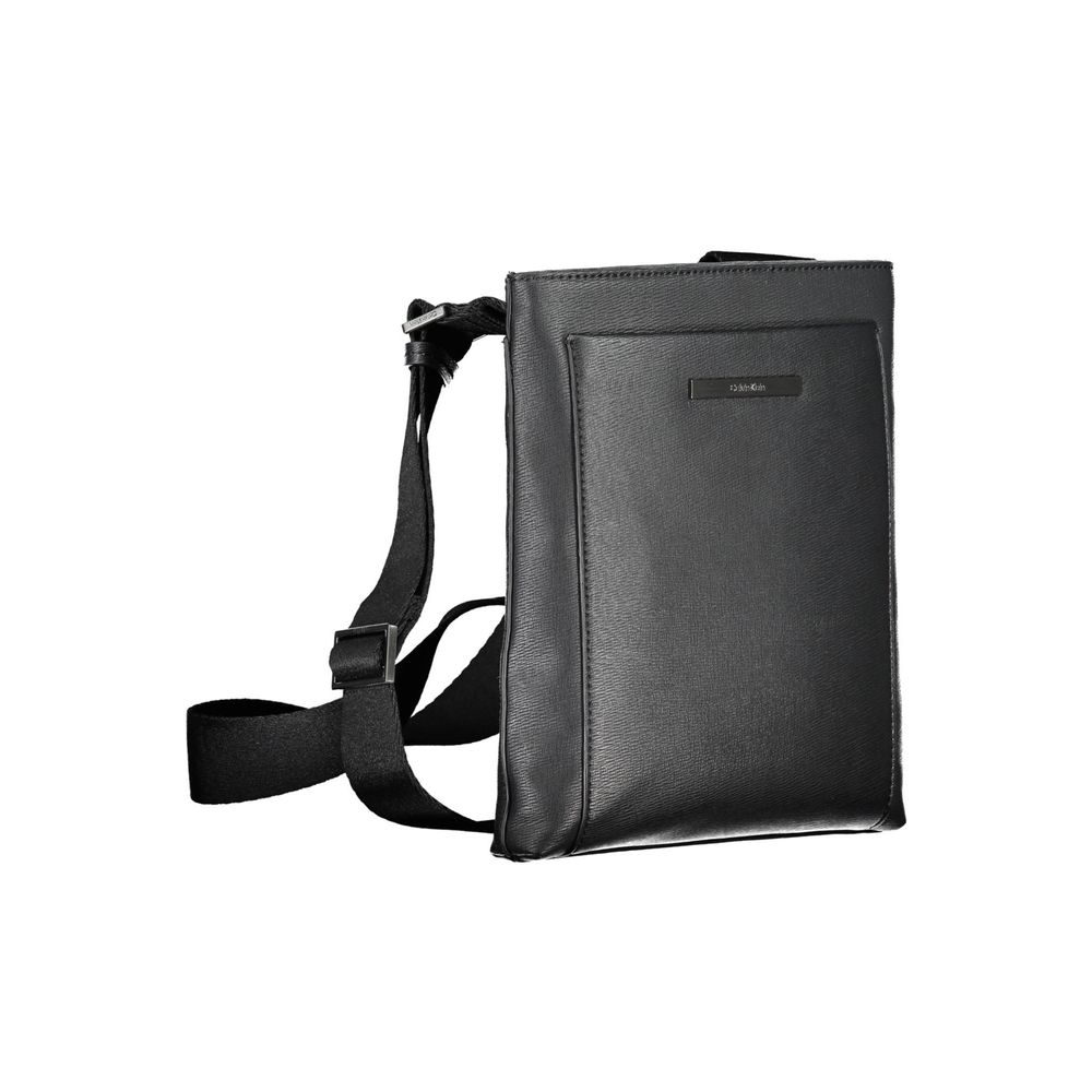 Geantă de umăr Calvin Klein Eco-Conscious neagră cu logo