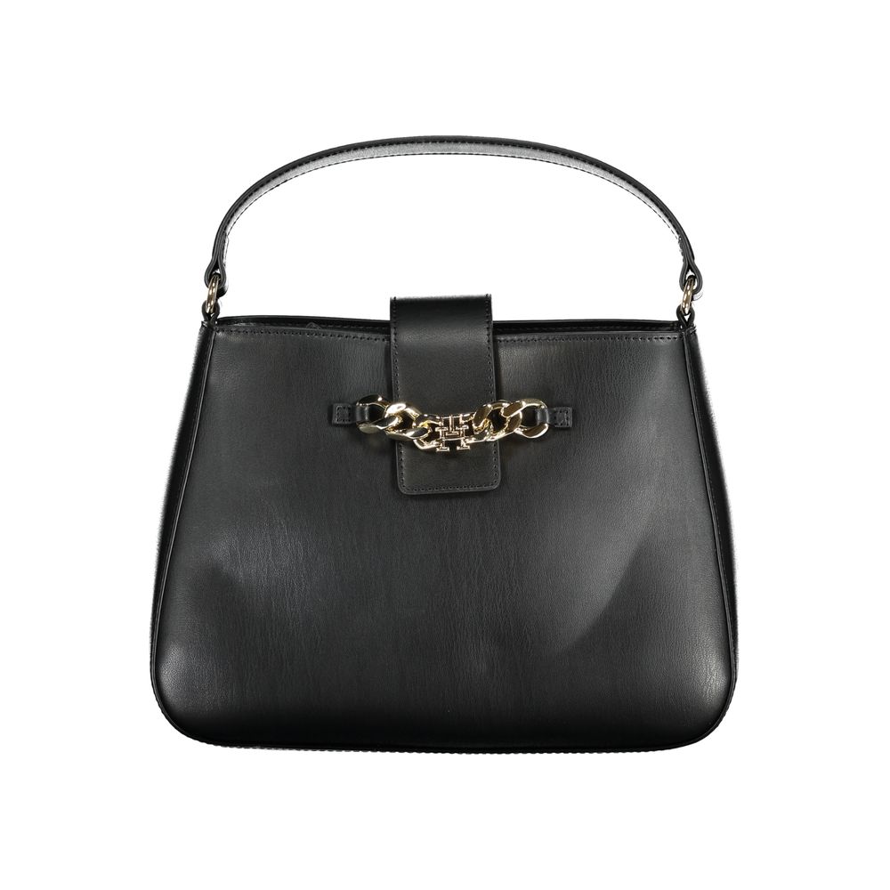 Tommy Hilfiger – Schwarze Handtasche aus Polyethylen