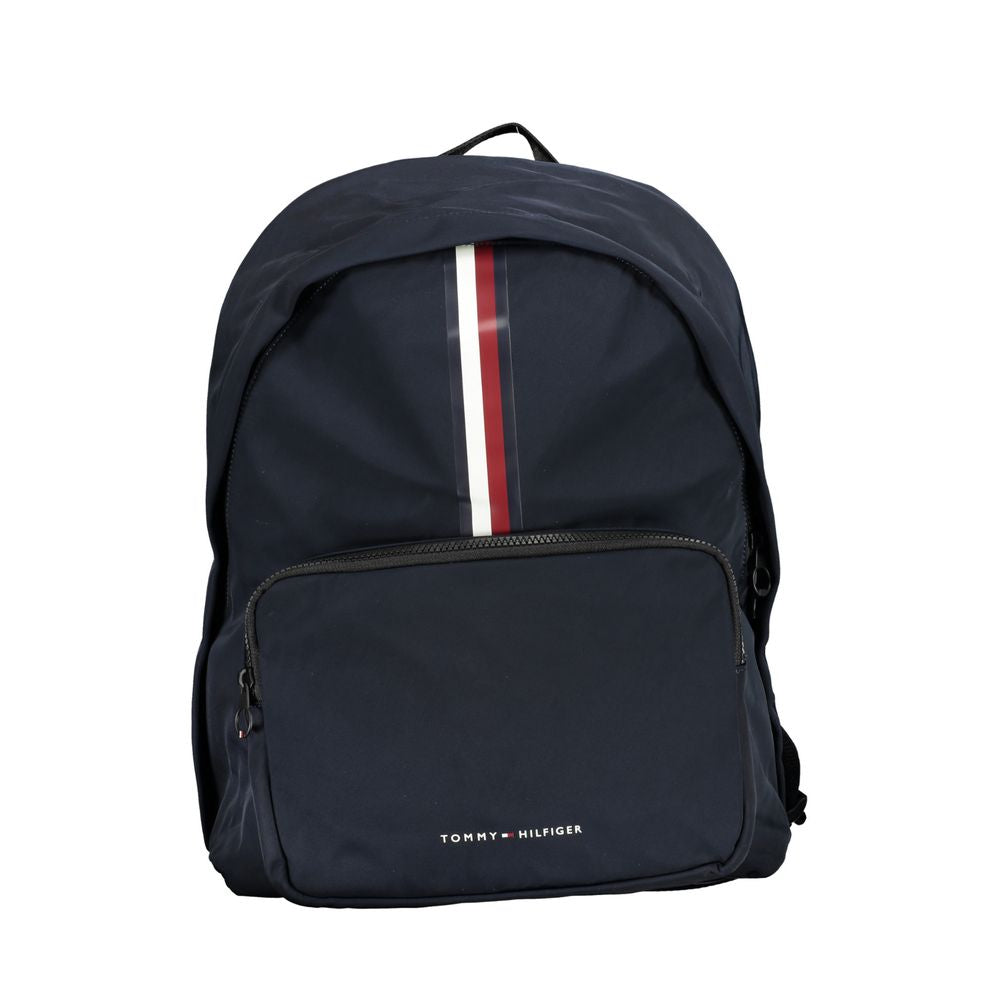 Tommy Hilfiger – Eleganter blauer Rucksack mit Laptop-Halterung