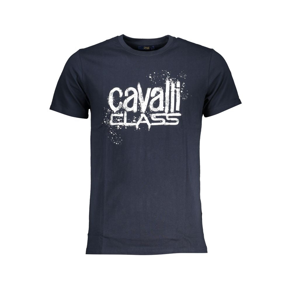 Tricou Cavalli Class din bumbac albastru