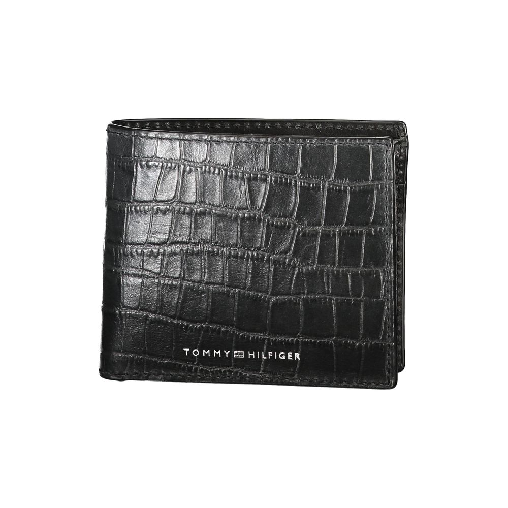 Tommy Hilfiger – Schwarze Lederbrieftasche