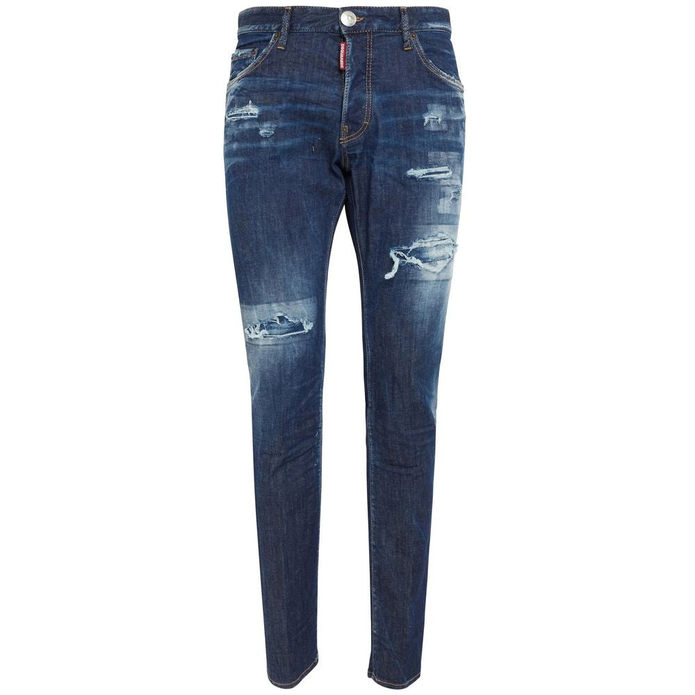 Dsquared² Jeans und Hose aus blauer Baumwolle