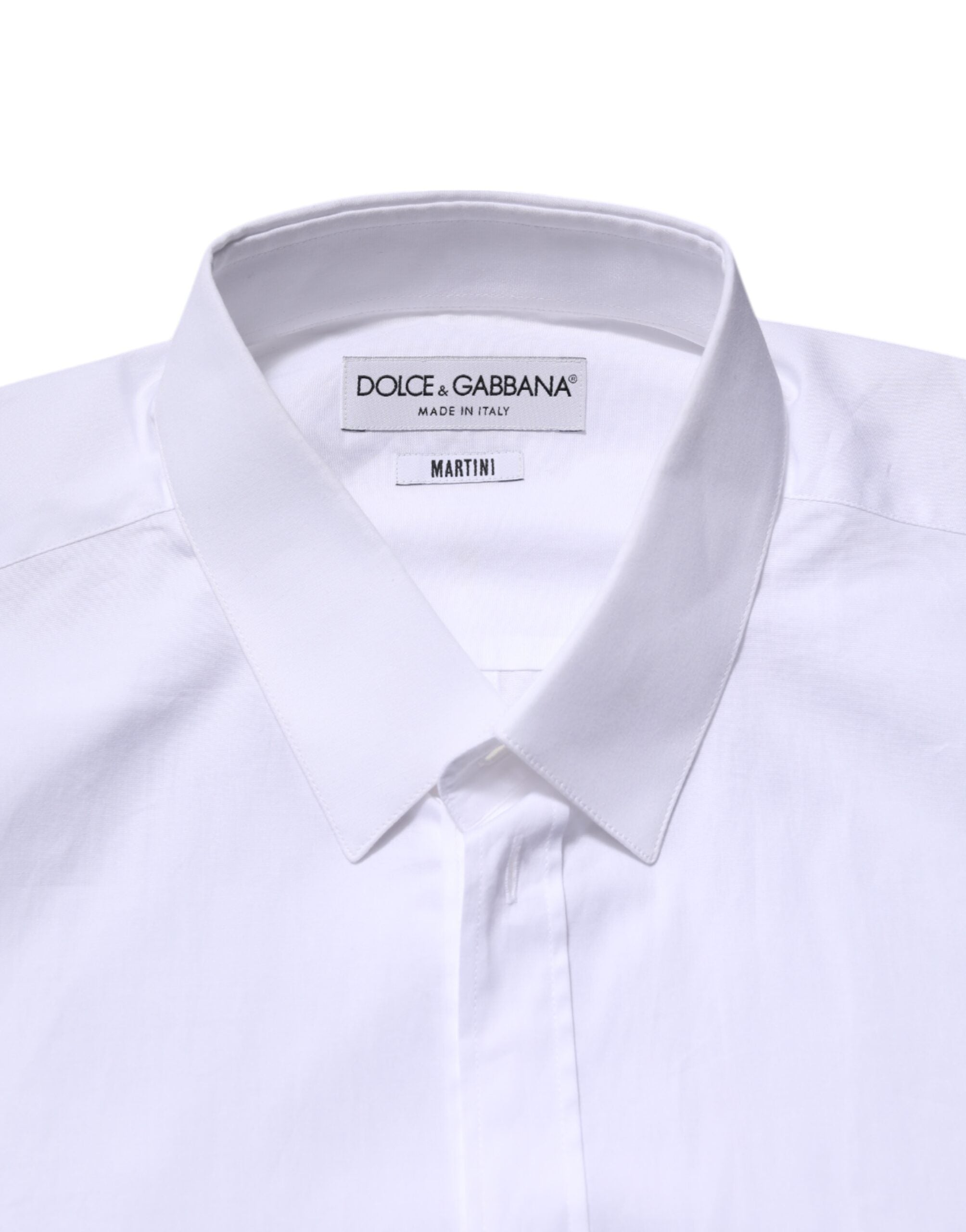 Dolce &amp; Gabbana – Weißes, langärmliges MARTINI-Hemd