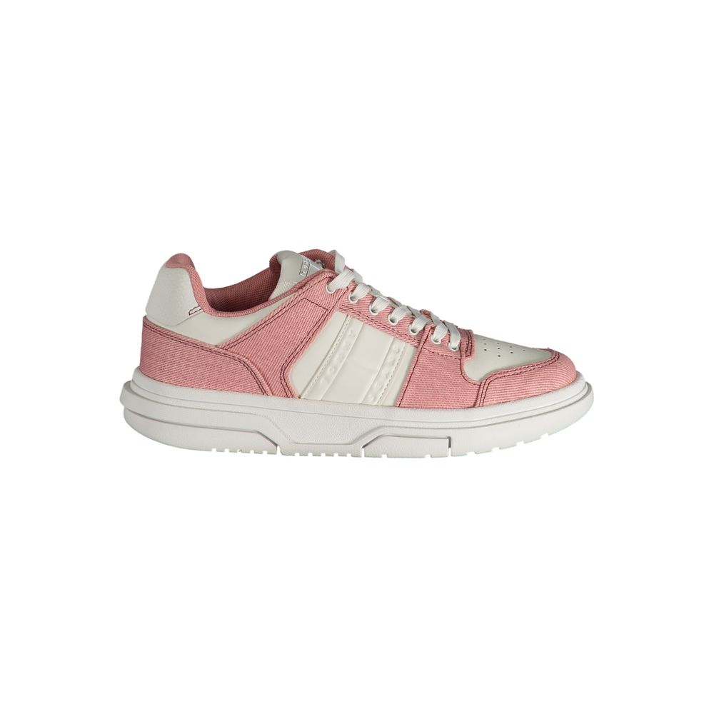 Tommy Hilfiger – Rosafarbener Polyester-Sneaker