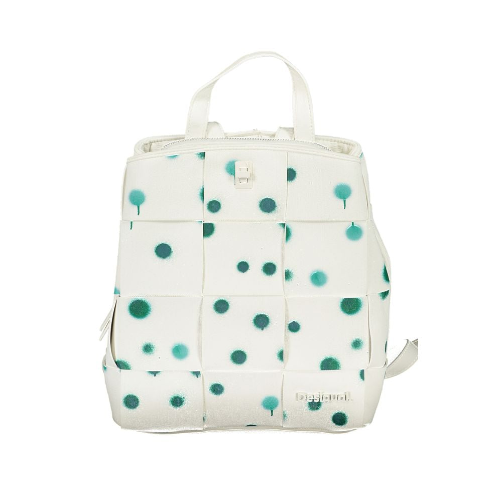 Desigual – Weißer Polyethylen-Rucksack