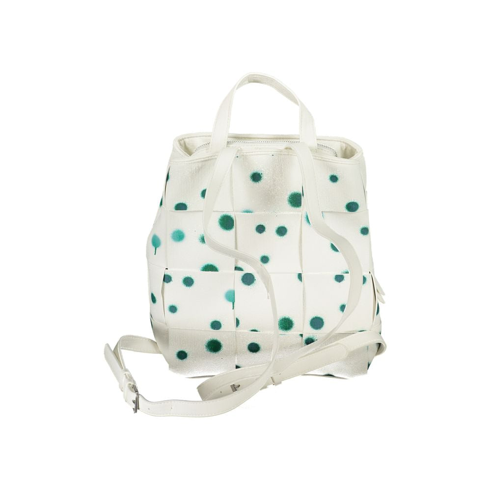 Desigual – Weißer Polyethylen-Rucksack