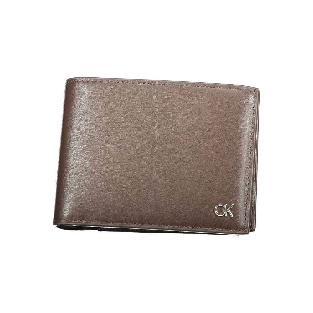 Calvin Klein Braune Lederbrieftasche