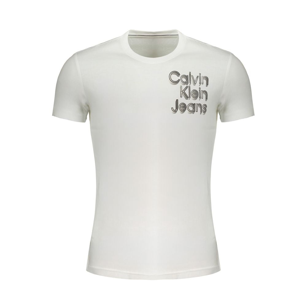 Tricou Calvin Klein alb din bumbac