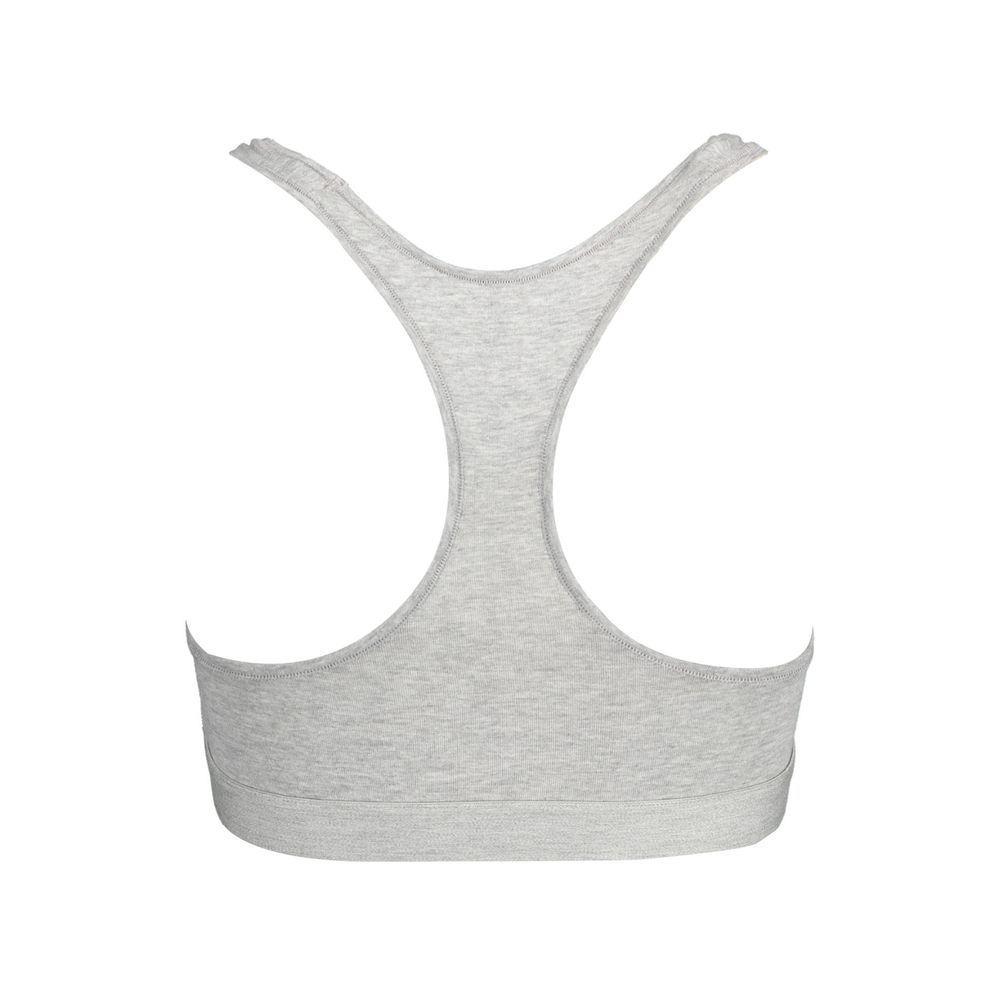 Tommy Hilfiger – Grauer Sport-BH aus Baumwolle für Damen