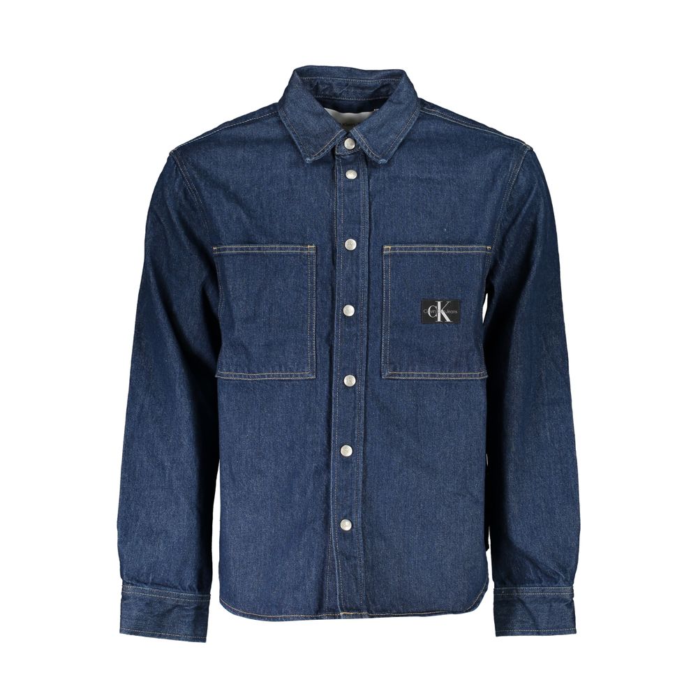 Calvin Klein Klassische Jeansjacke aus blauer Baumwolle