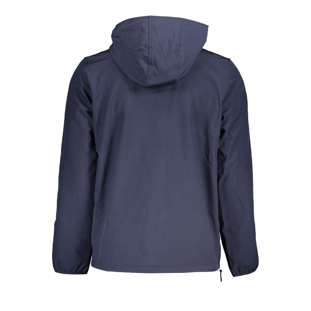 Norwegen 1963 Elegante Softshell-Kapuzenjacke in kräftigem Blau