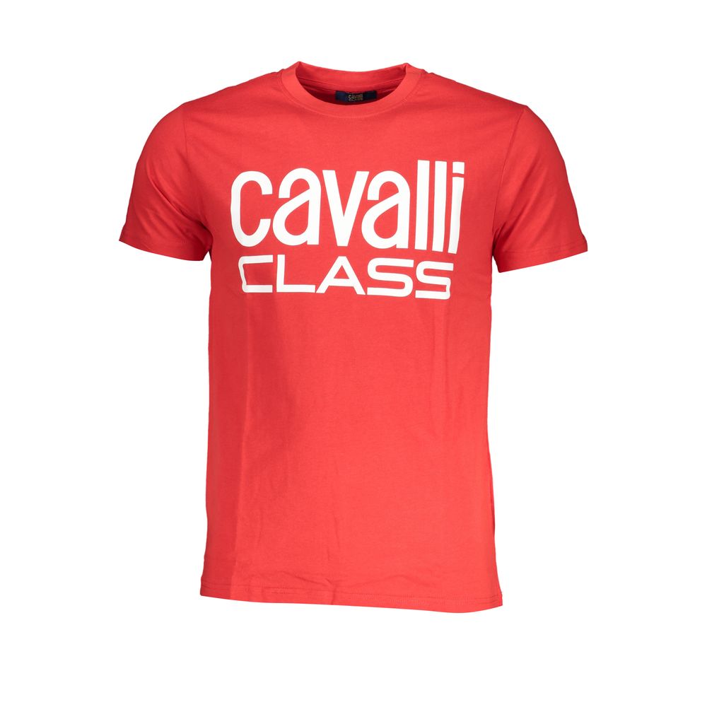Tricou Cavalli Class roșu din bumbac