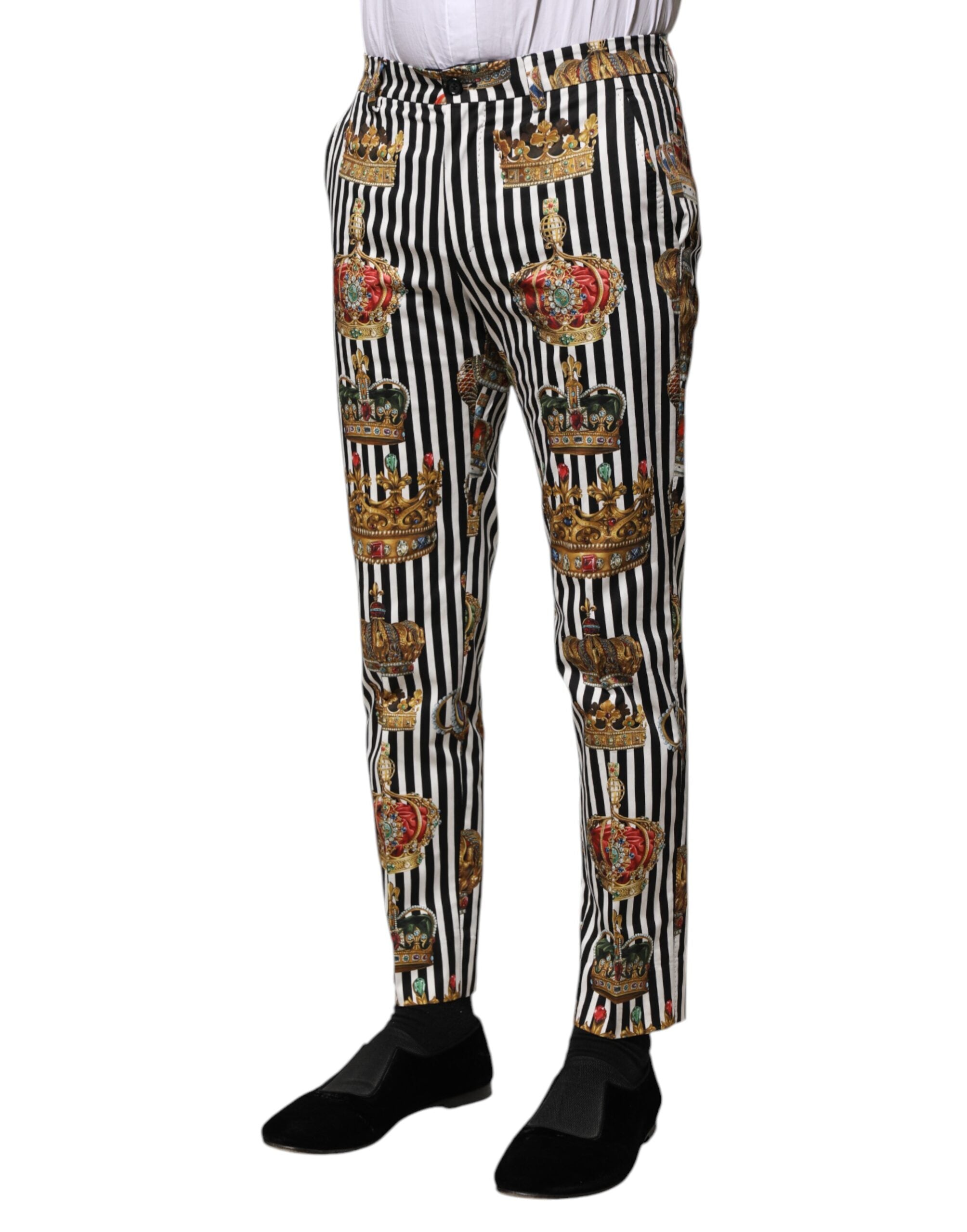 Dolce &amp; Gabbana Mehrfarbig gestreifte Kronenhose