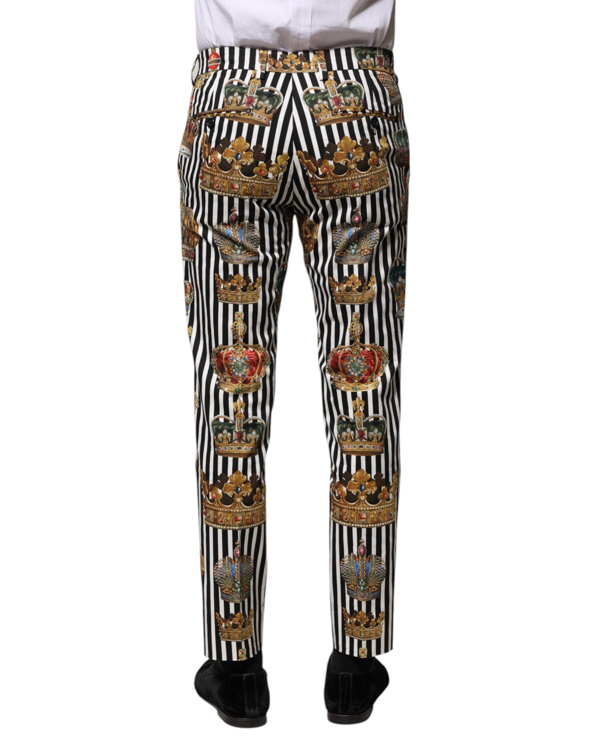 Dolce &amp; Gabbana Mehrfarbig gestreifte Kronenhose