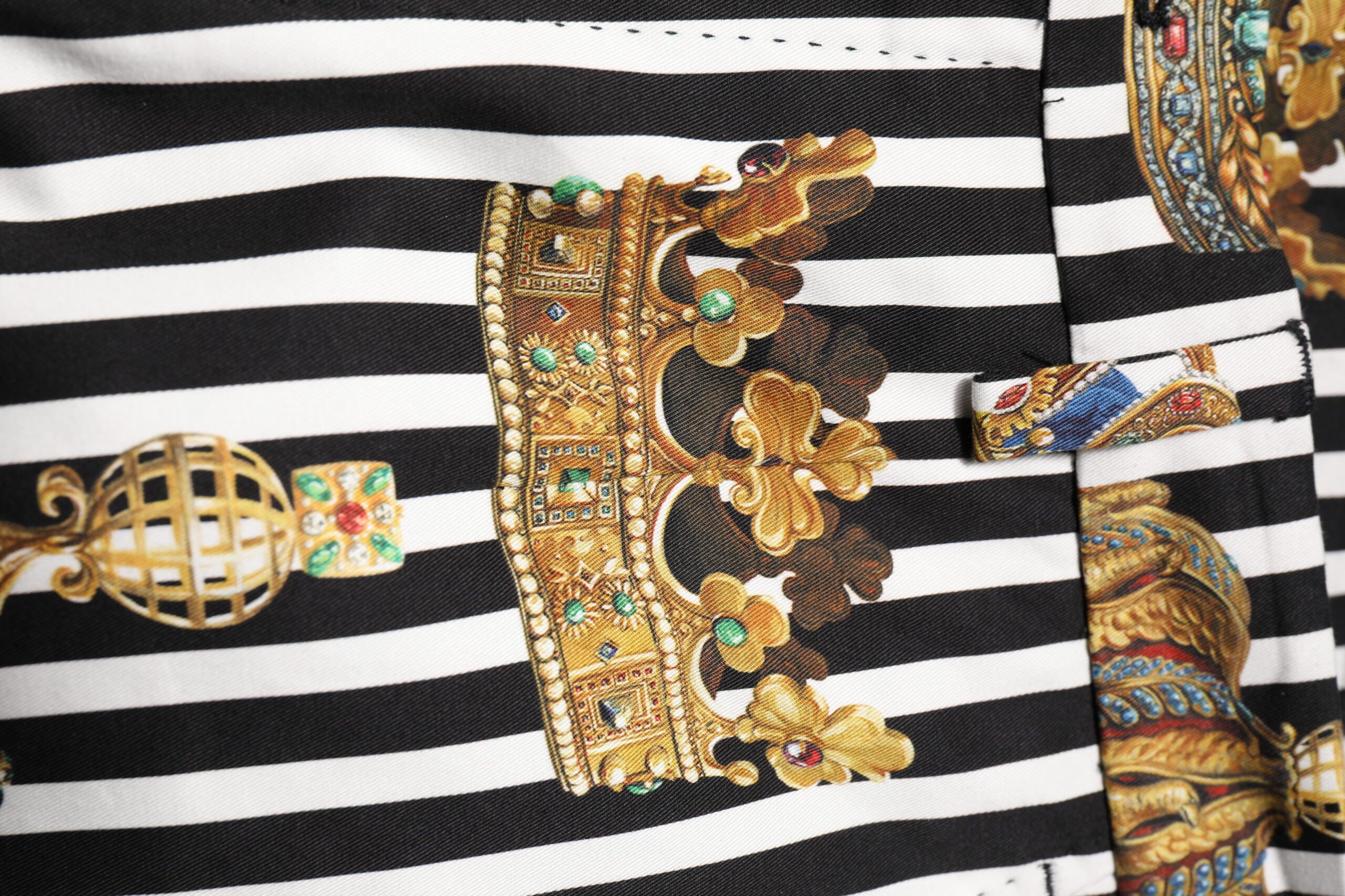 Dolce &amp; Gabbana Mehrfarbig gestreifte Kronenhose