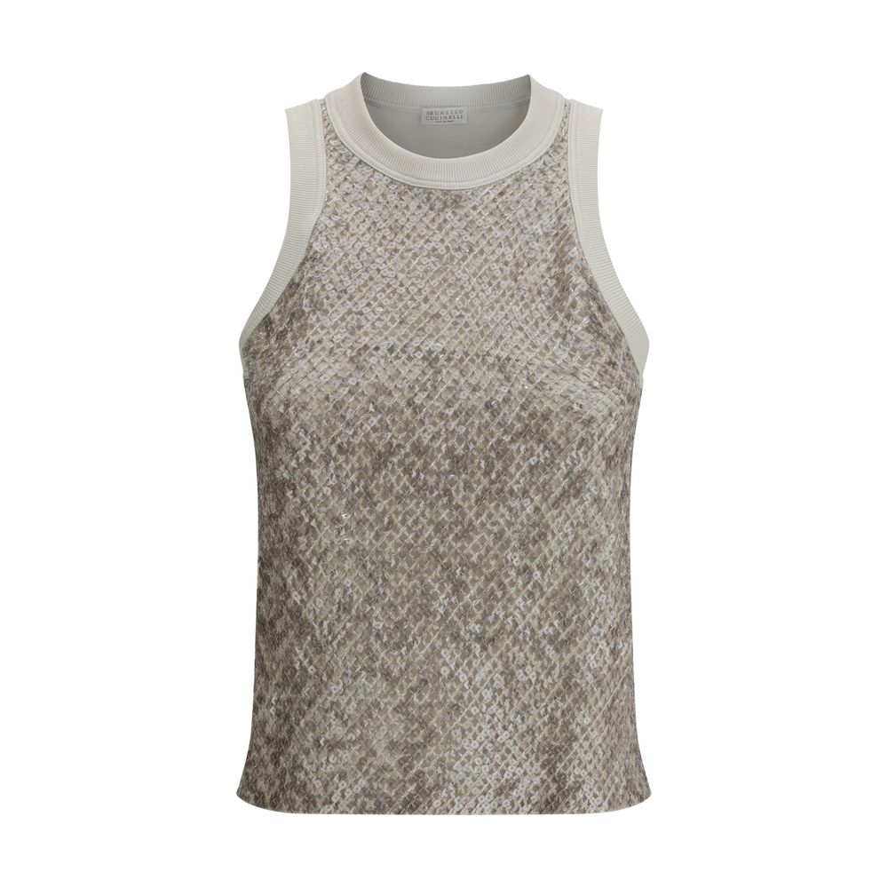 Brunello Cucinelli Pailletten-Top