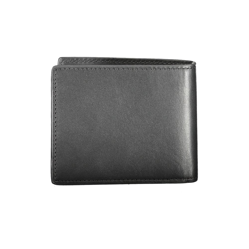 Tommy Hilfiger – Schwarze Lederbrieftasche für Herren