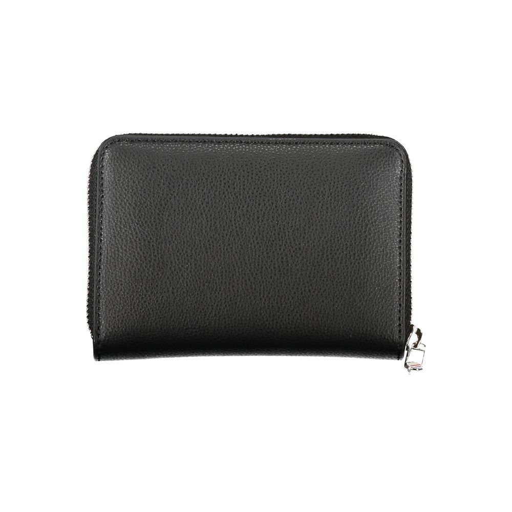 Portofel elegant cu fermoar negru și compartimente multiple Tommy Hilfiger