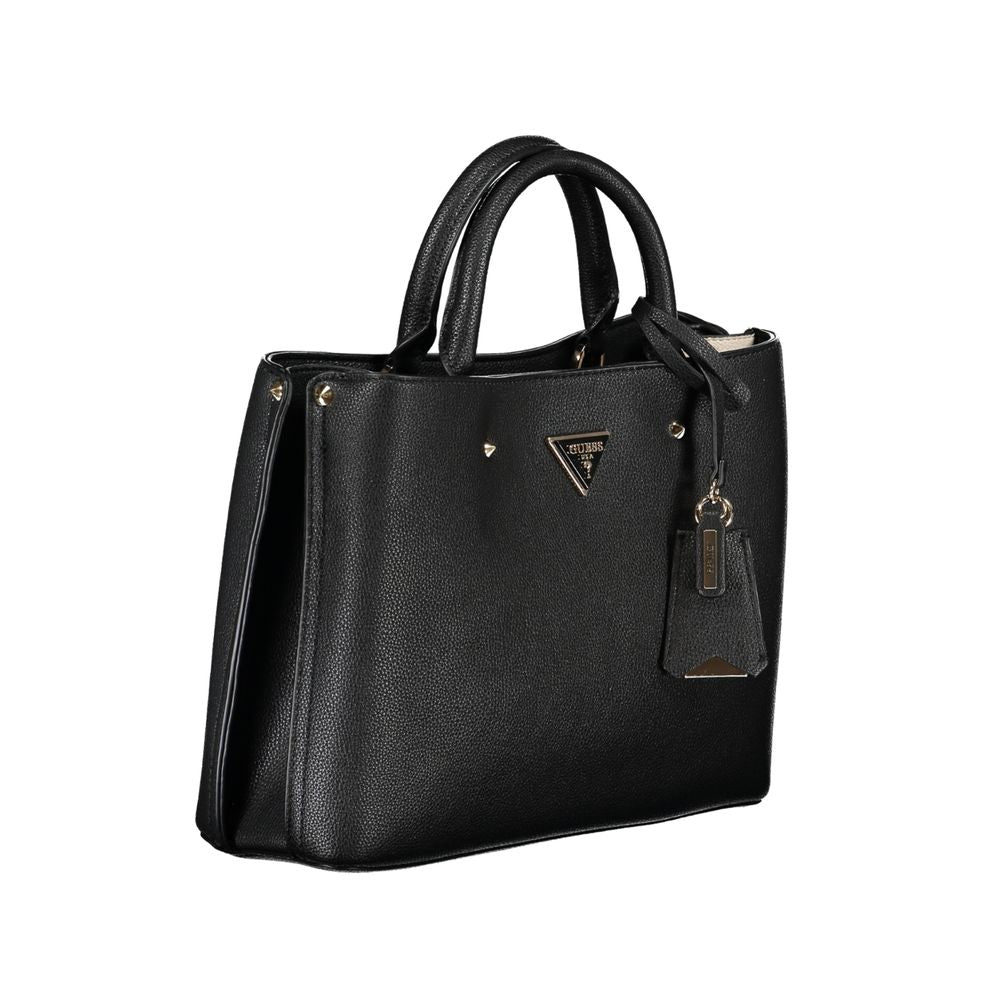 Guess Jeans – Schwarze Polyethylen-Handtasche