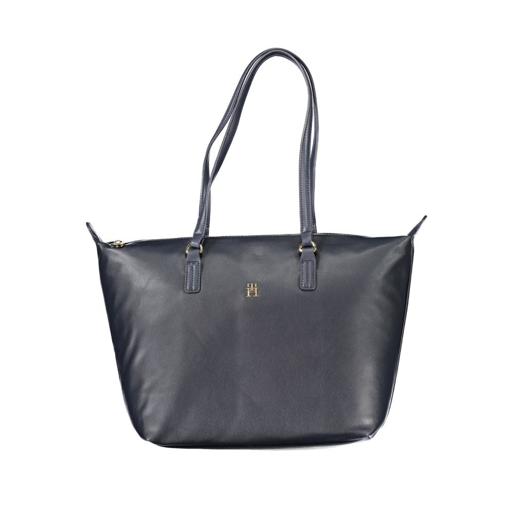 Tommy Hilfiger – Blaue Polyester-Handtasche