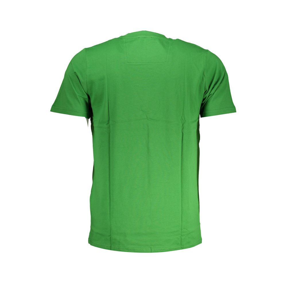 Tricou Cavalli Class verde din bumbac