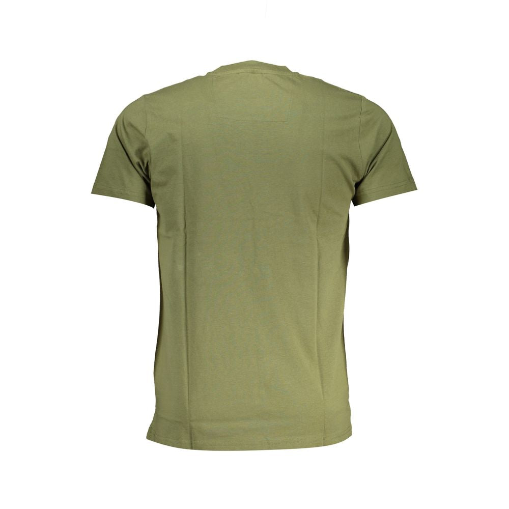 Tricou Cavalli Class verde din bumbac