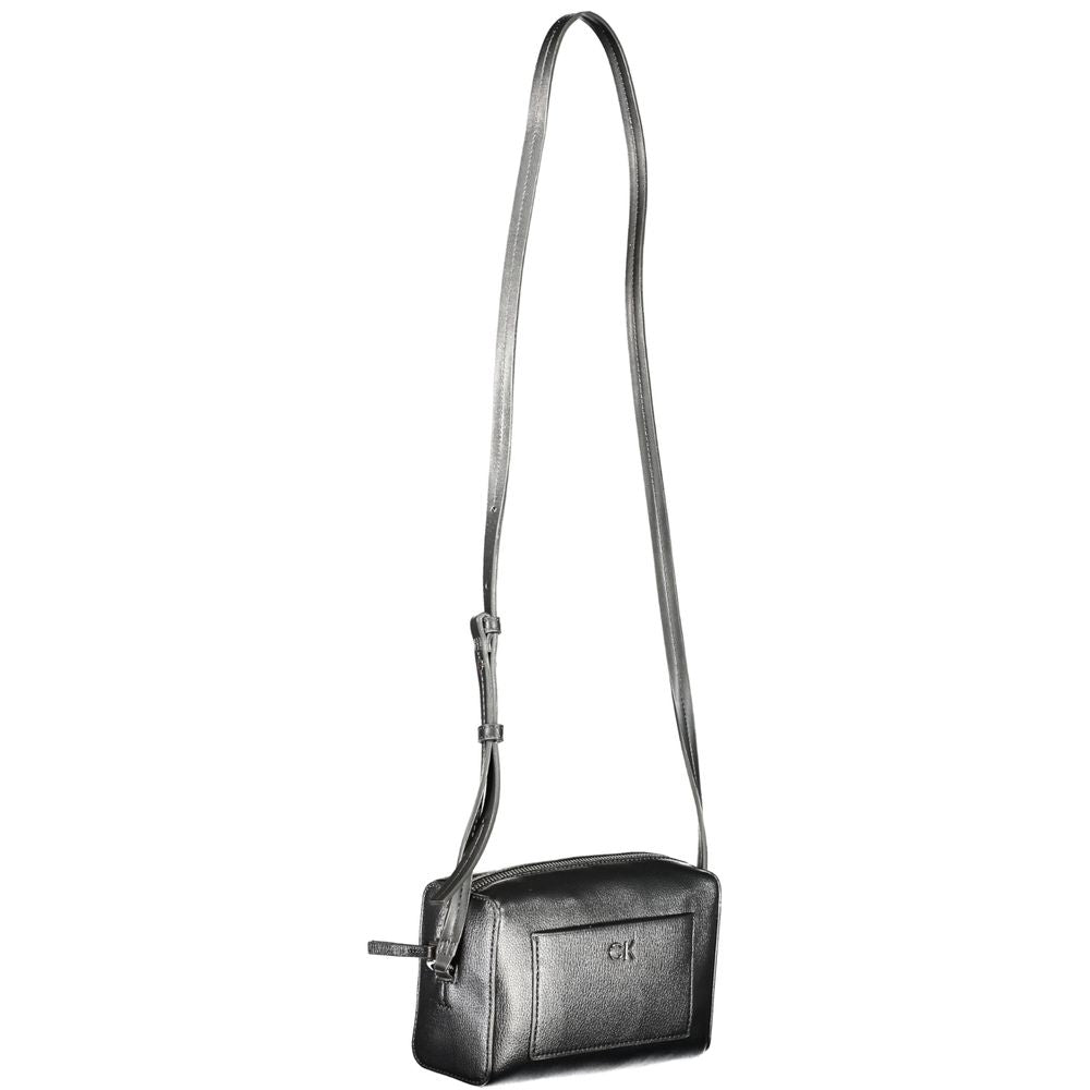 Geantă de mână Calvin Klein neagră din poliester