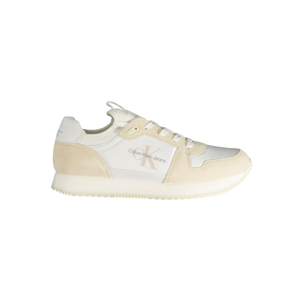 Calvin Klein – Weißer Polyester-Sneaker