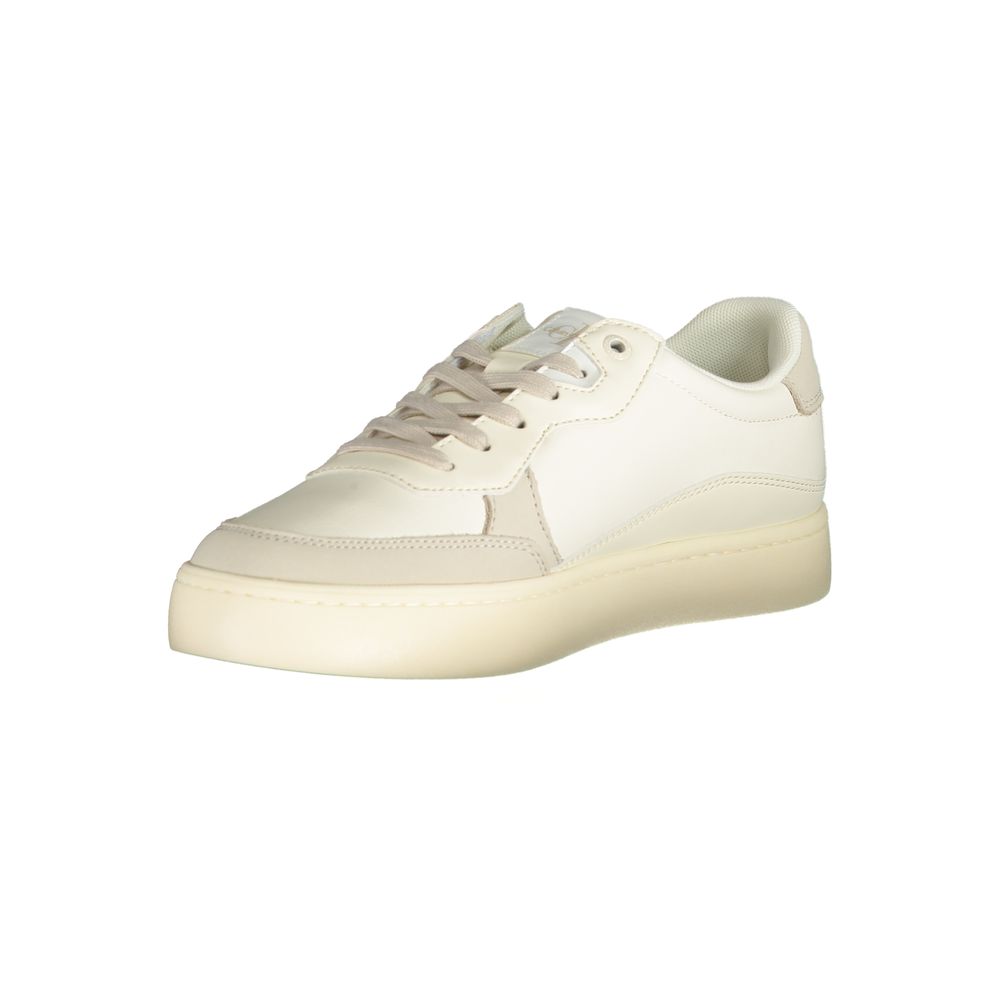 Calvin Klein Elegante weiße Sneakers mit Kontrast-Akzenten
