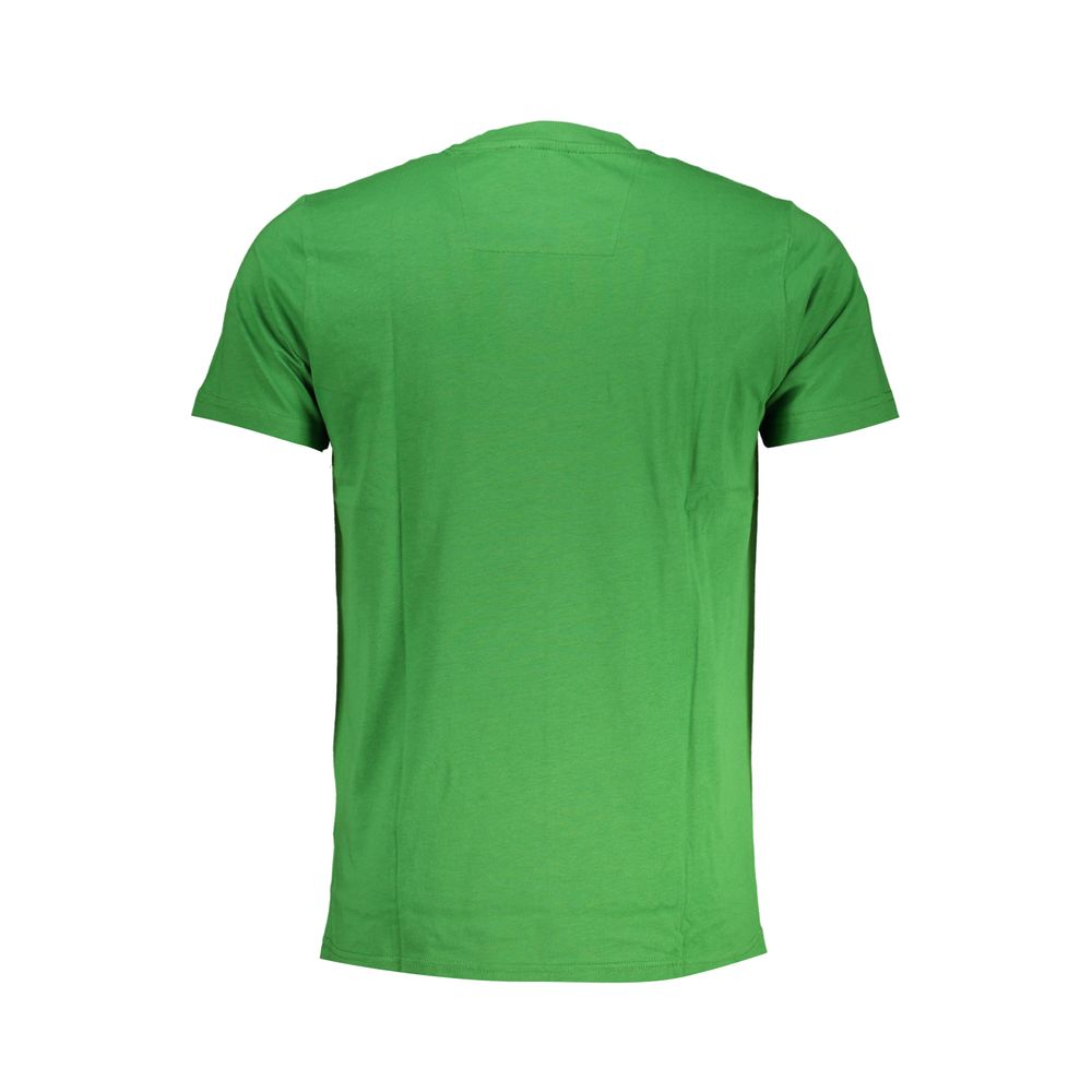 Tricou Cavalli Class verde din bumbac
