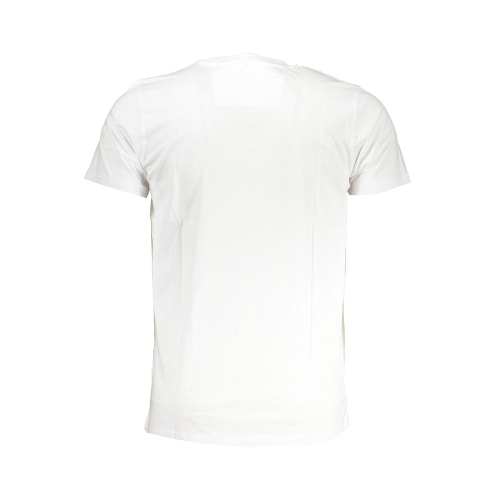 Tricou Cavalli Class din bumbac alb