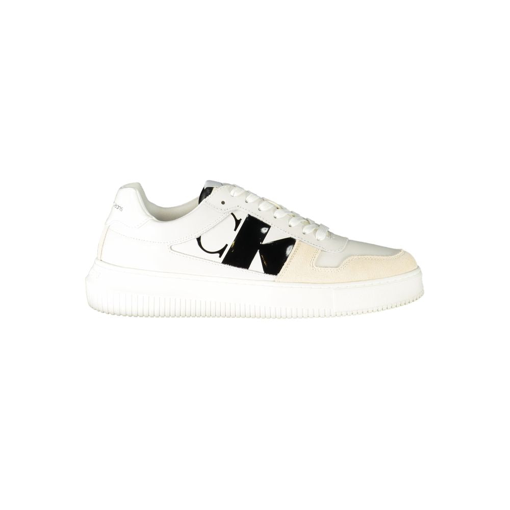 Calvin Klein – Weißer Polyester-Sneaker