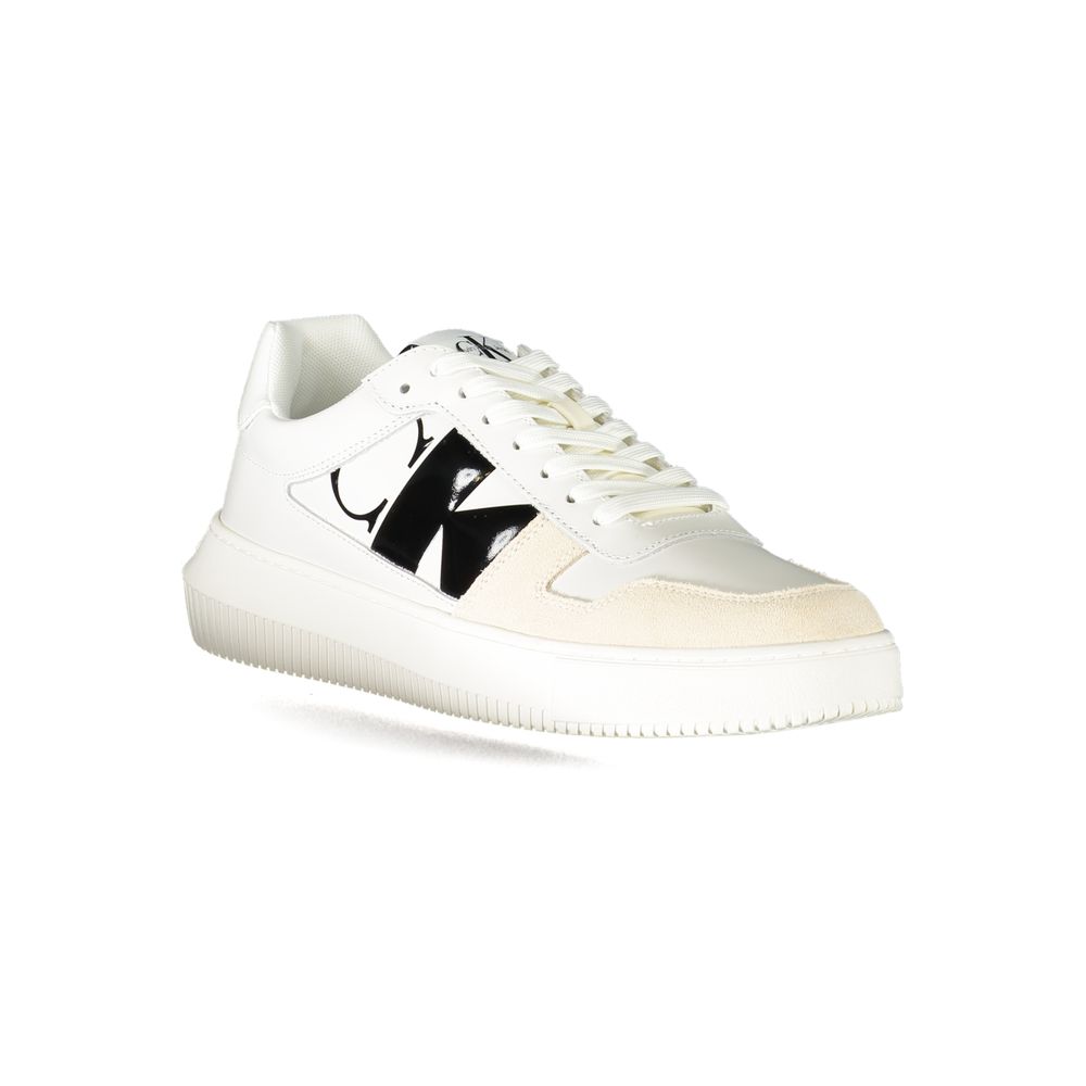 Calvin Klein – Weißer Polyester-Sneaker