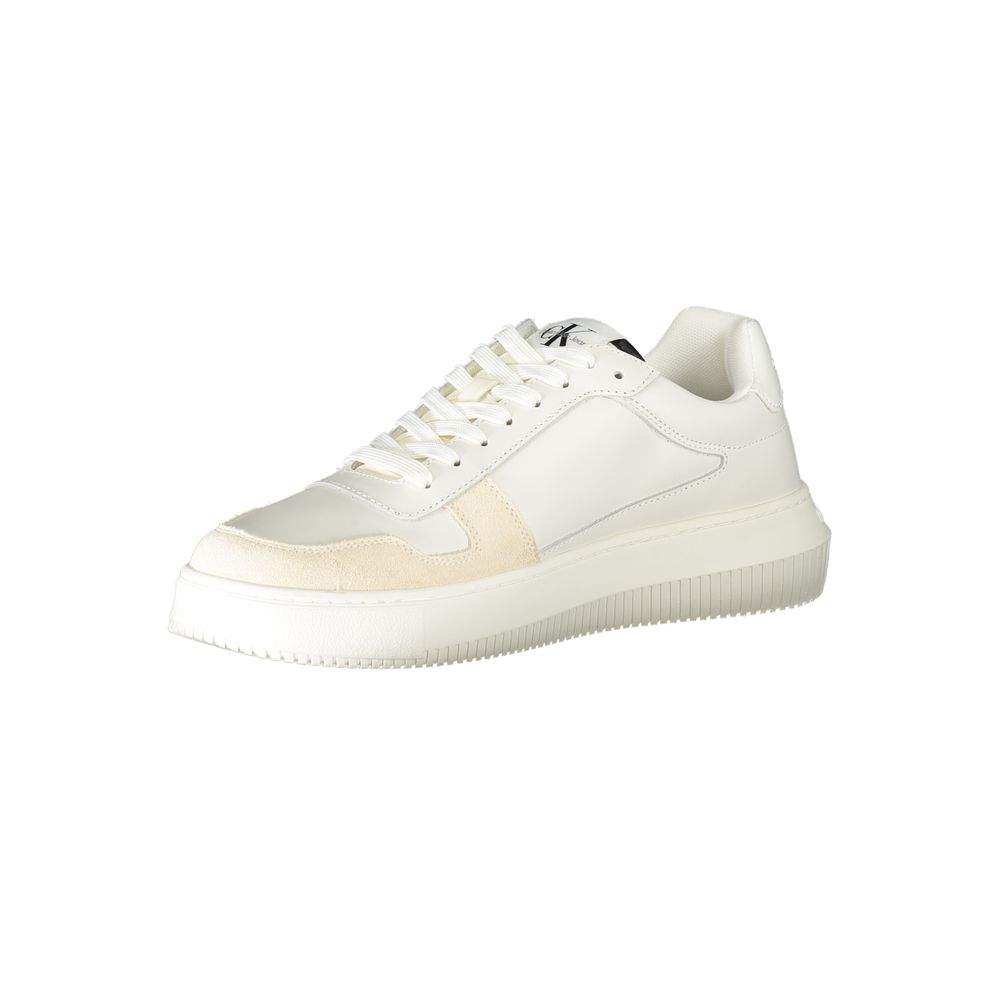 Calvin Klein – Weißer Polyester-Sneaker