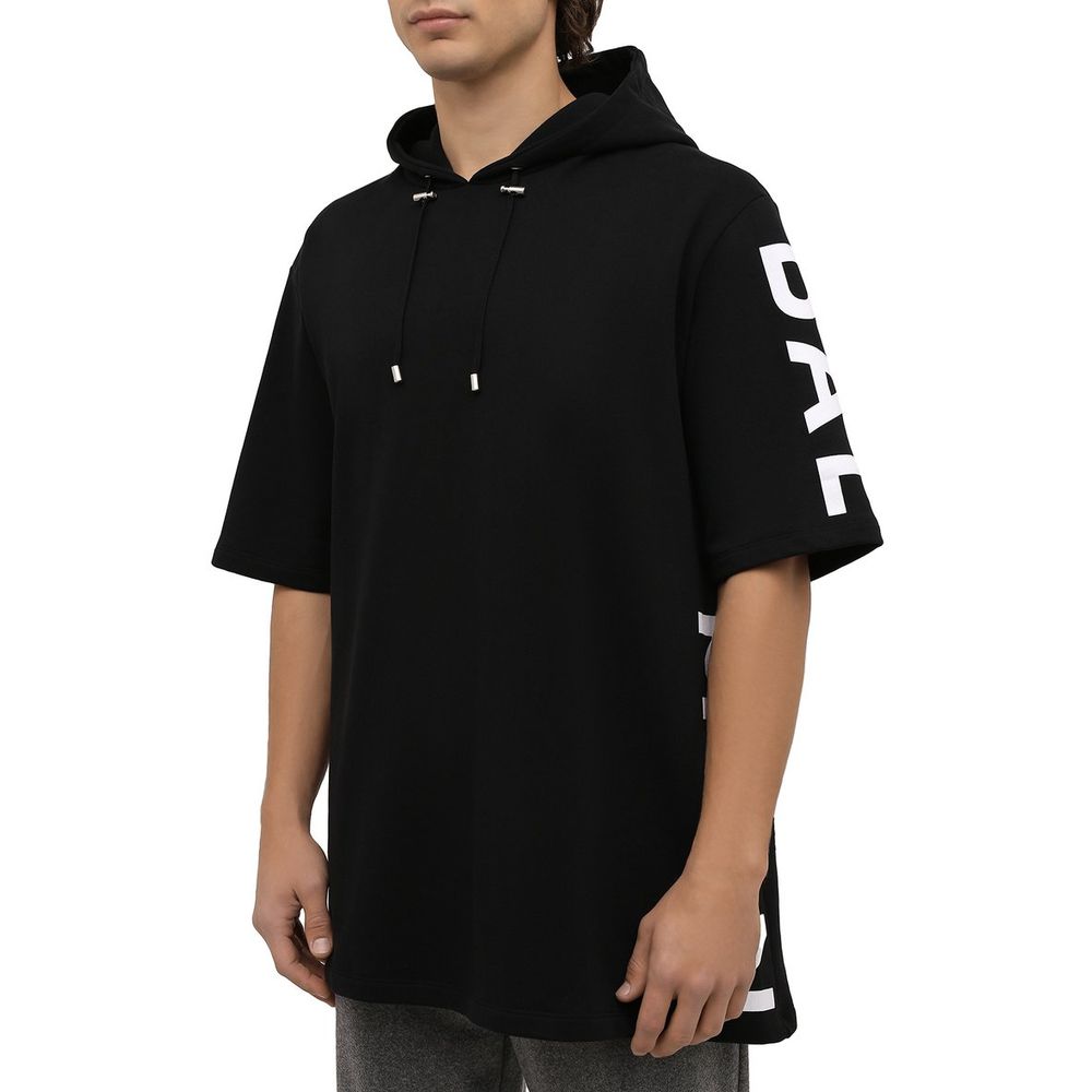Pulover Balmain negru din bumbac