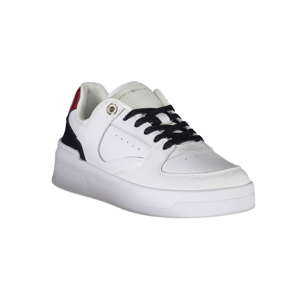 Tommy Hilfiger – Weiße Leder-Sneaker für Damen