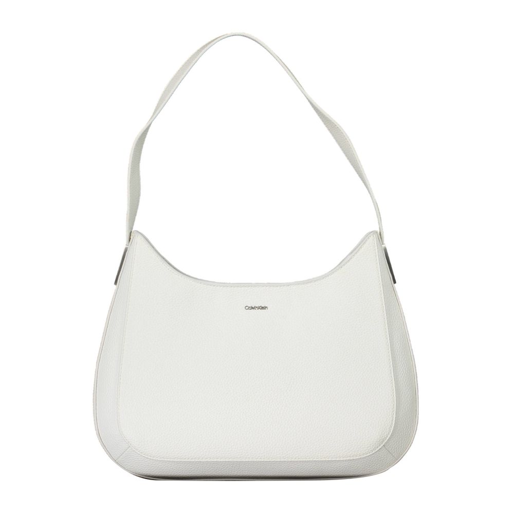Geantă de mână Calvin Klein albă din poliester pentru femei